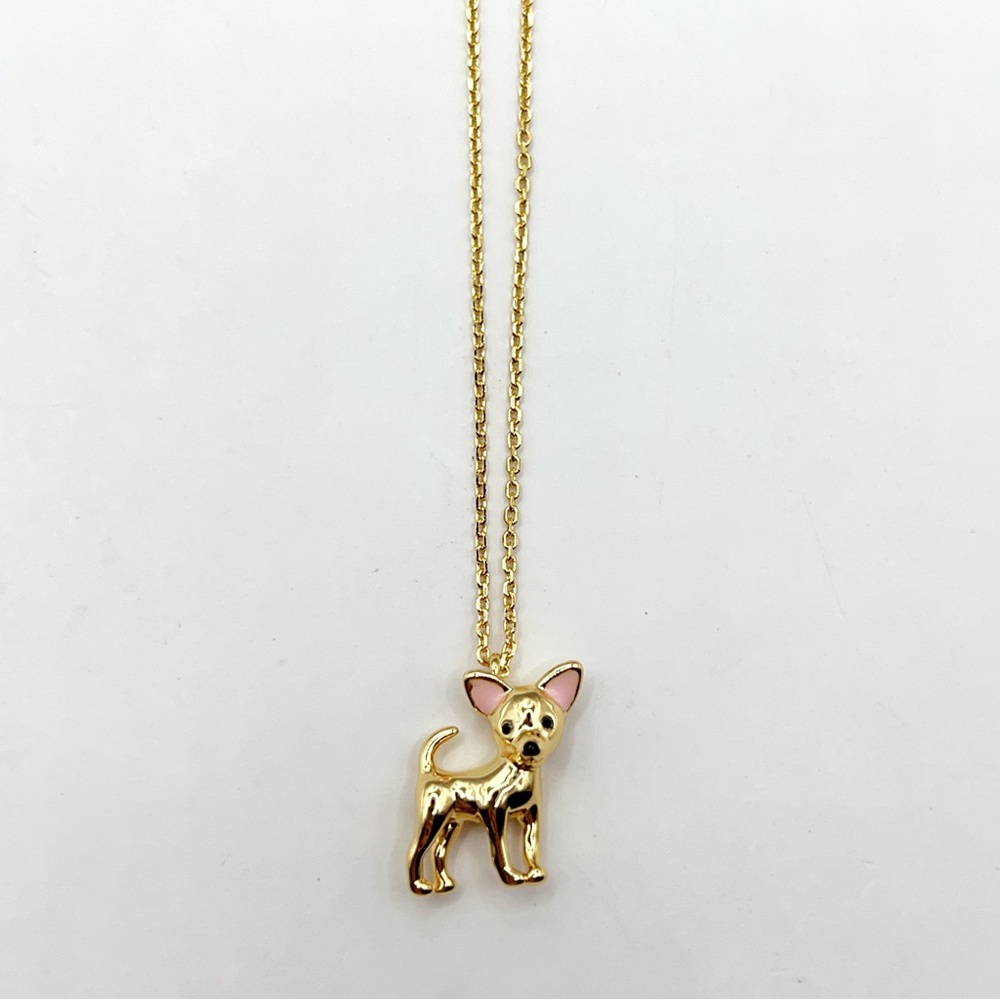 KS883-Kate Spade chihuahua necklace
